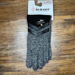 Isotoner smartDri black gloves touchscreen compatible women S / M